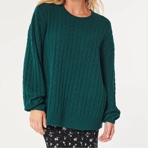 Hollister Big Comfy Sweater in Dark Teal Size XS